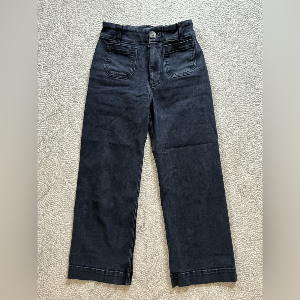 Pilcro cropped jeans - black